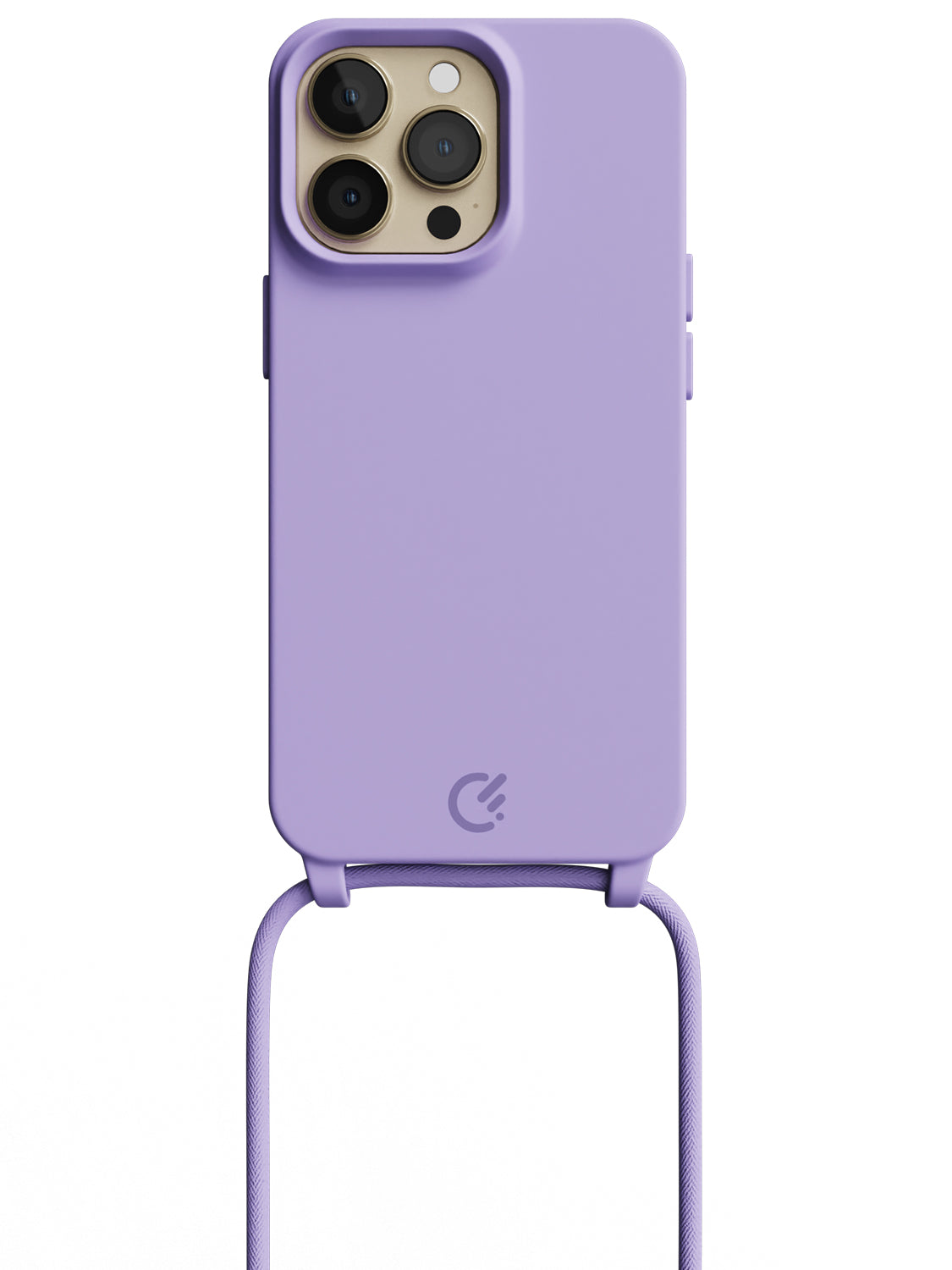 Silicon Crossbody Sling Case - iPhone 13 Pro (Lilac - Rope)