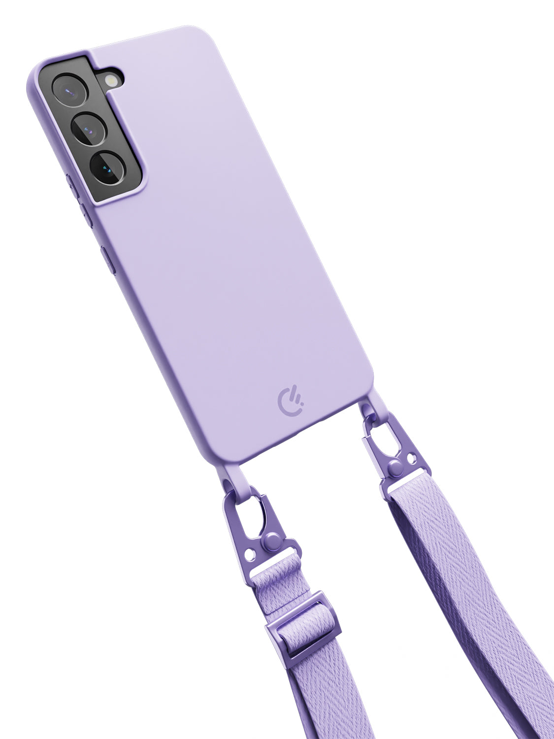 Silicon Crossbody Sling Case - Galaxy S22 (Lilac - Lanyard)