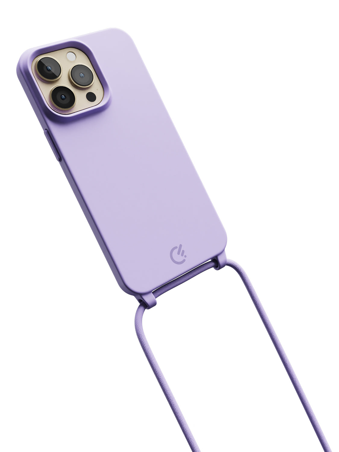 Silicon Crossbody Sling Case - iPhone 13 Pro (Lilac - Rope)