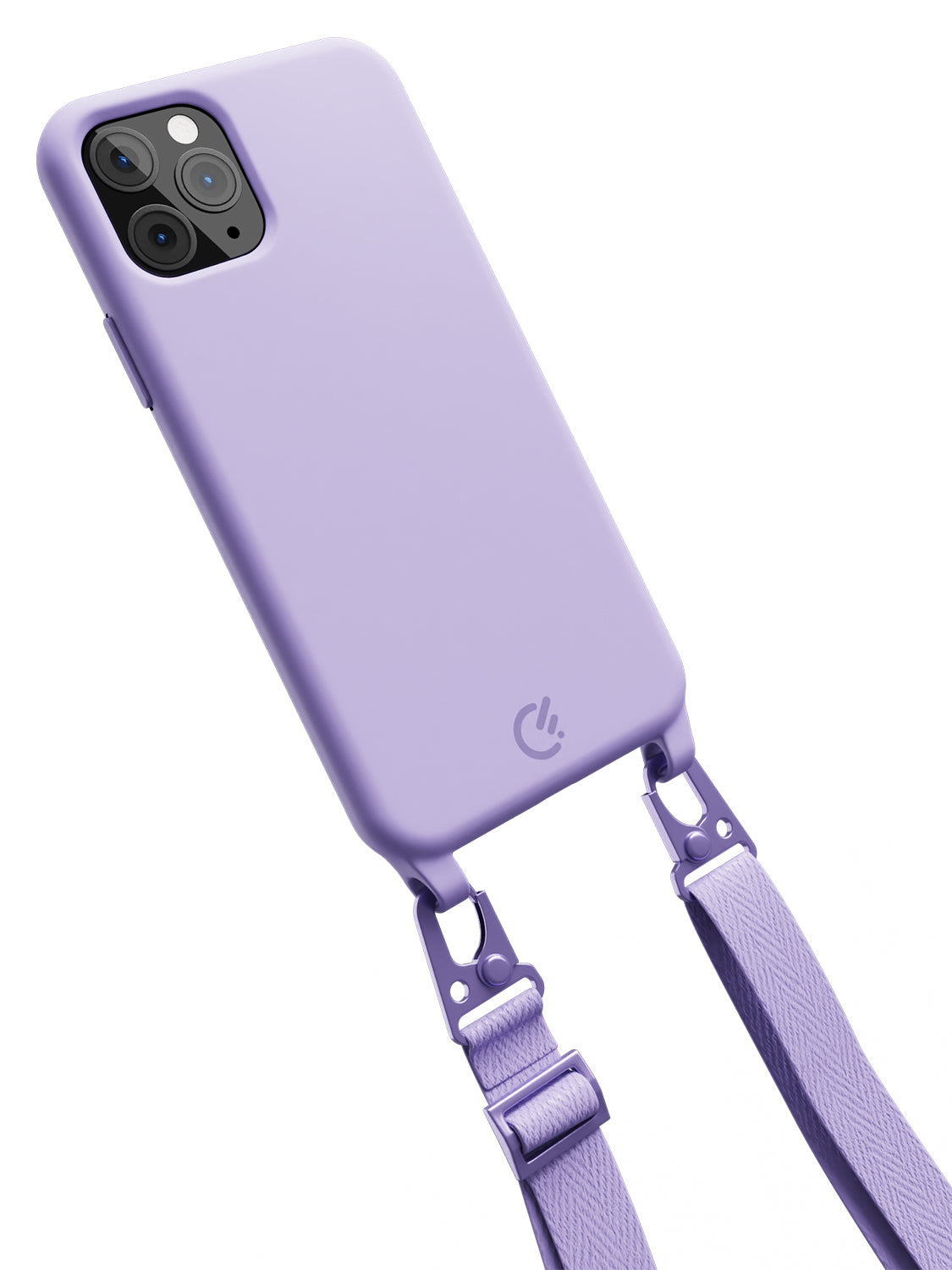 Silicon Crossbody Sling Case - iPhone 11 Pro (Lilac - Lanyard)