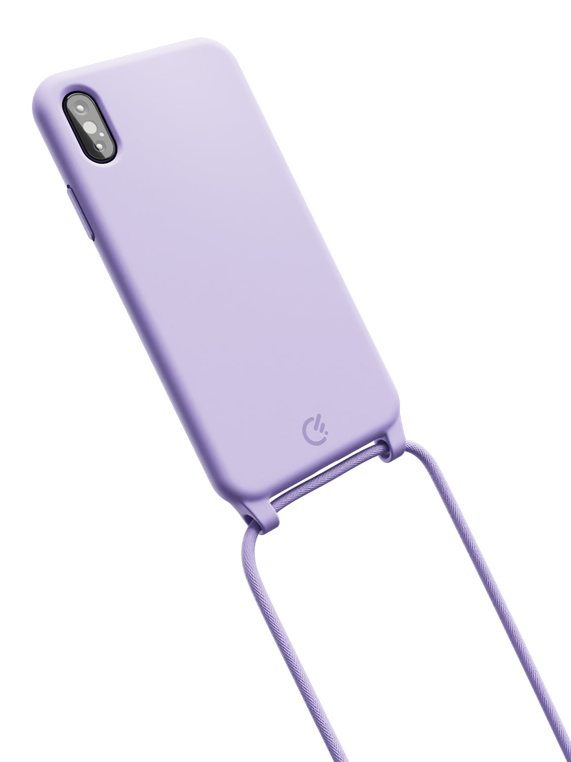 Silicon Crossbody Sling Case - iPhone X / XS (Lilac - Rope)