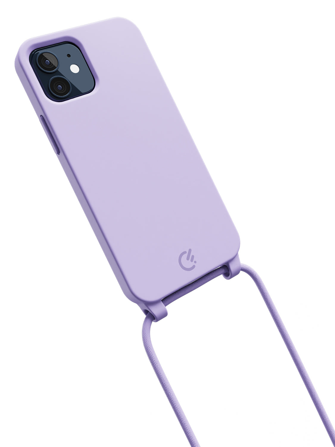 Silicon Crossbody Sling Case - iPhone 12 (Lilac - Rope)