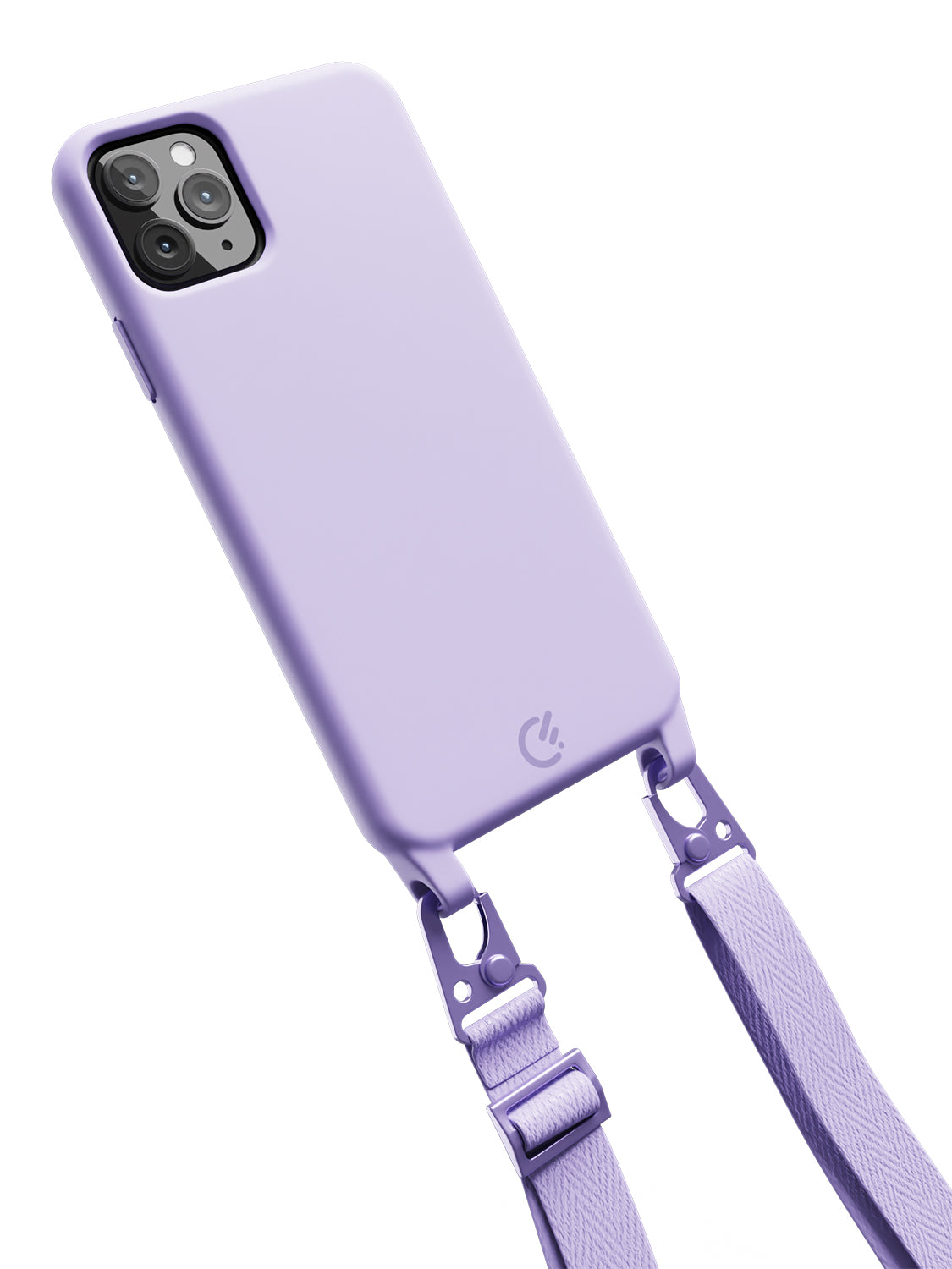 Silicon Crossbody Sling Case - iPhone 11 Pro Max (Lilac - Lanyard)