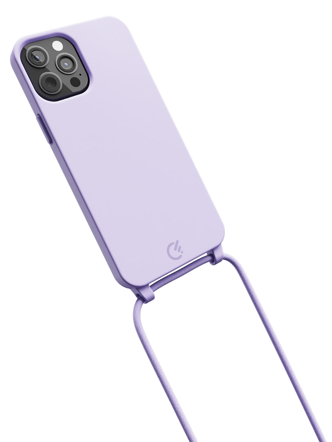 Silicon Crossbody Sling Case - iPhone 12 Pro Max (Lilac - Rope)