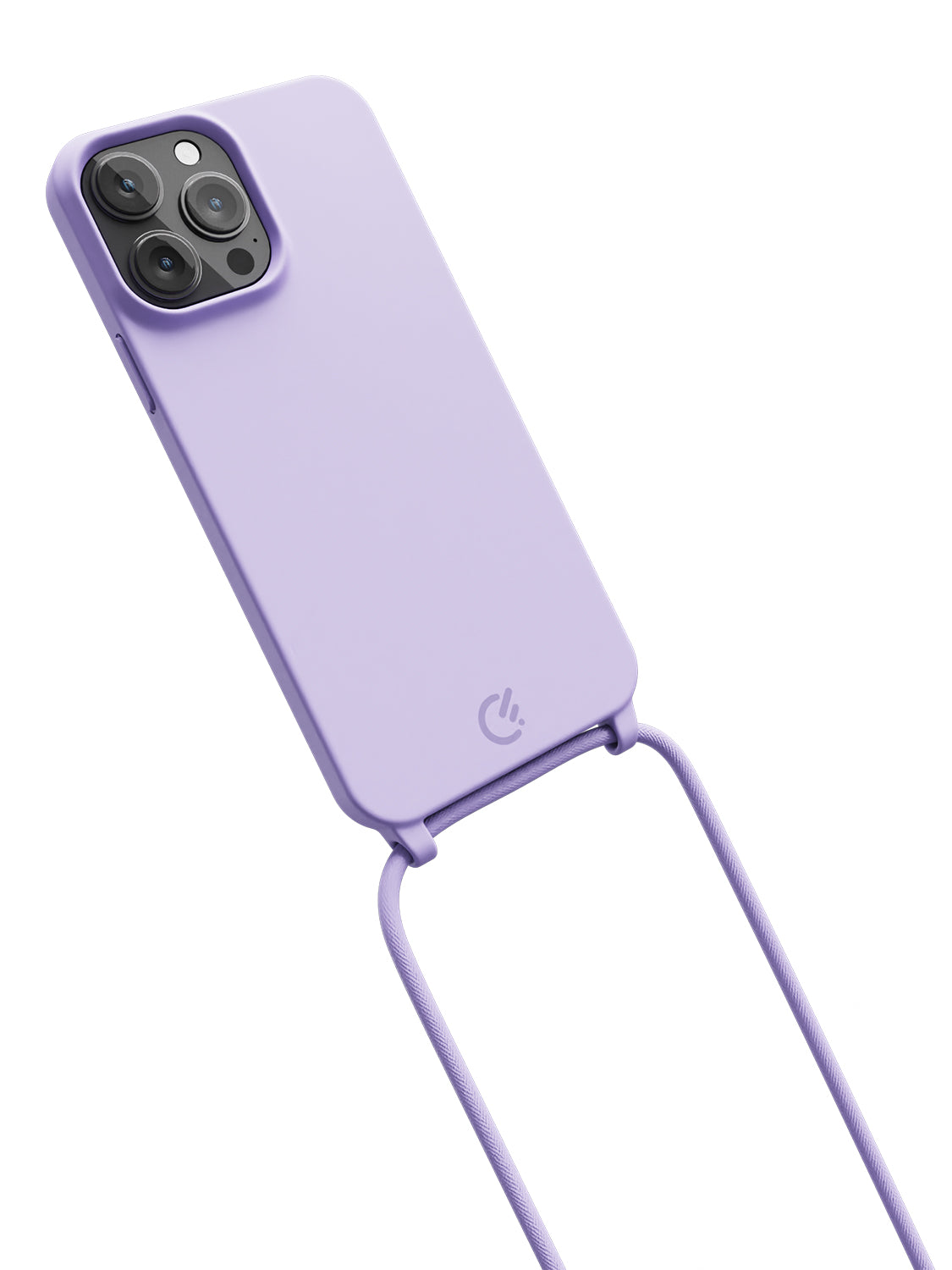 Silicon Crossbody Sling Case - iPhone 13 Pro Max (Lilac - Rope)