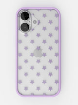 Starfield Printed Clear Case - iPhone 16 (Lilac)