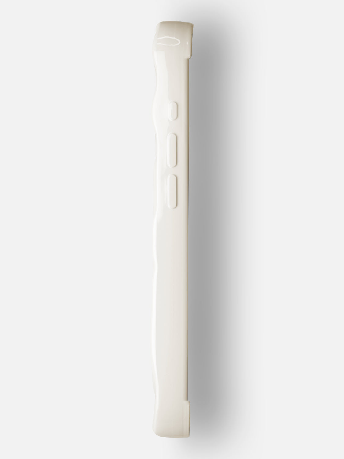 3D Butterfly Ripple Flexible Case - iPhone 13 (Creamy White)