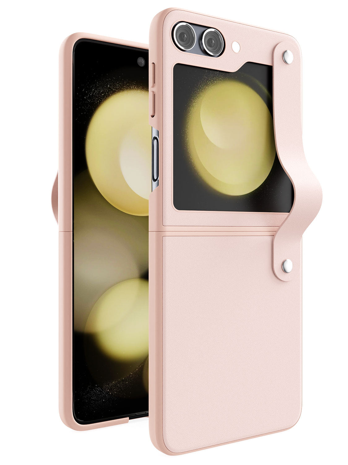 Leather Case with Carrying Loop - Samsung Galaxy Z Flip5 5G (Peach)