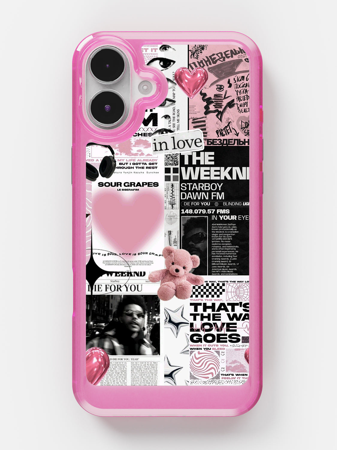 Starboy Clear Case - iPhone 16 Plus (Pink)