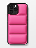 iPhone 13 Pro Max Pink Puffer Case