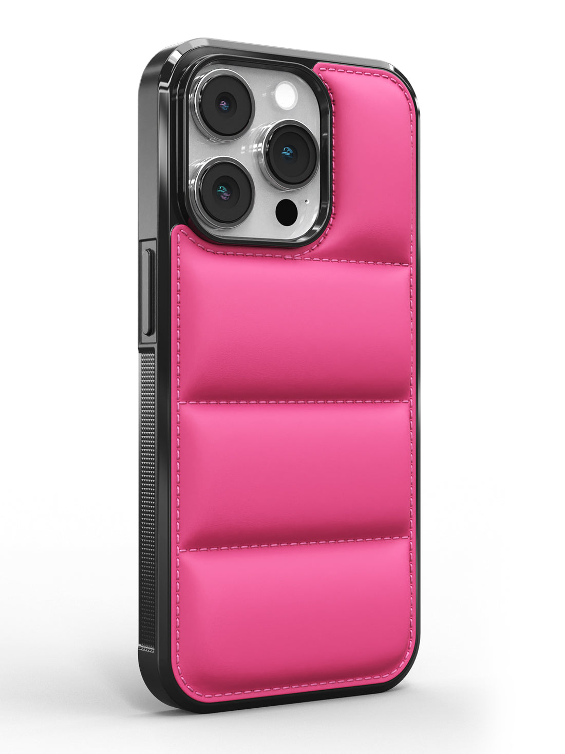 iPhone 14 Pro Pink Puffer Case