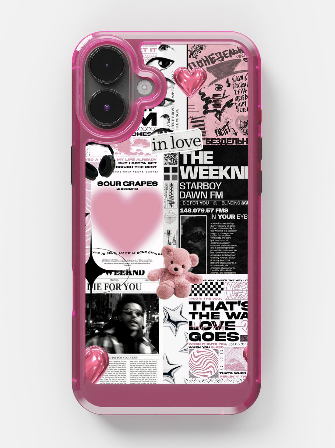 Starboy Clear Case - iPhone 16 (Pink)