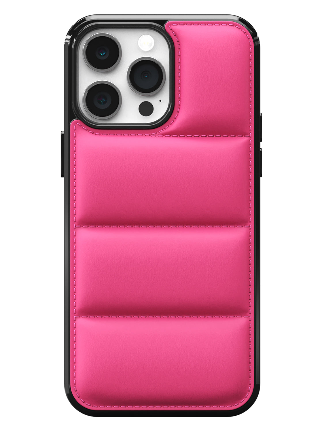 Customise Puffer Case 2.0 - iPhone 14 Pro Max (Hot Pink)
