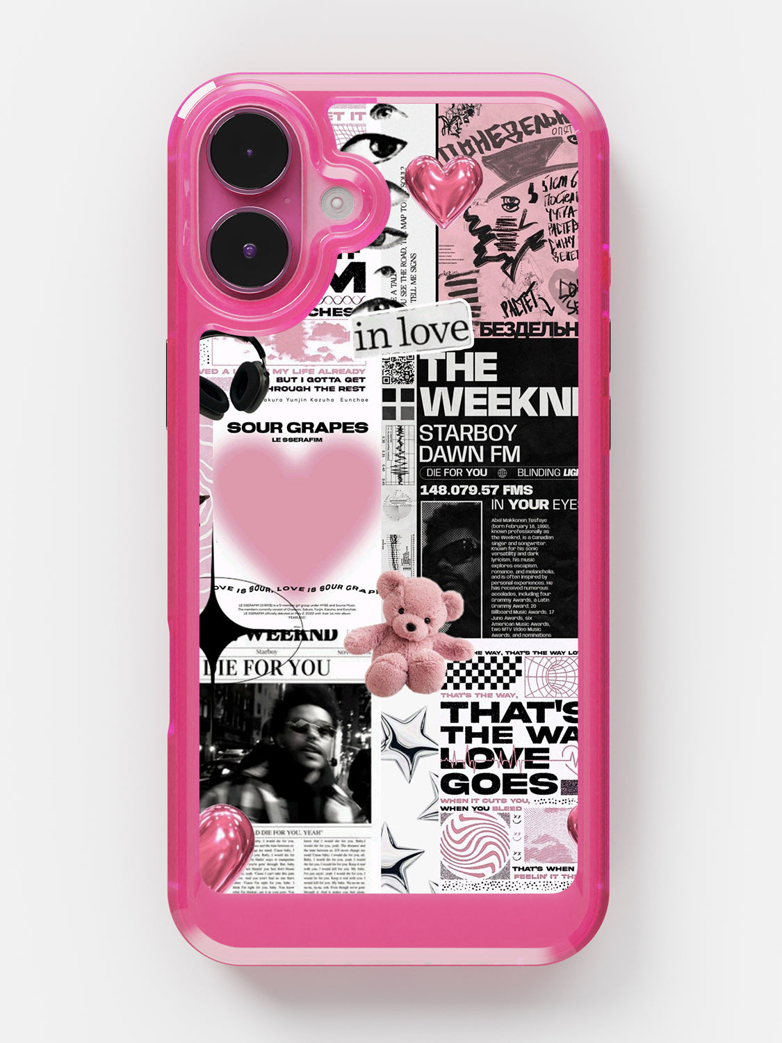 Starboy Clear Case - iPhone 16 Plus (Pink)