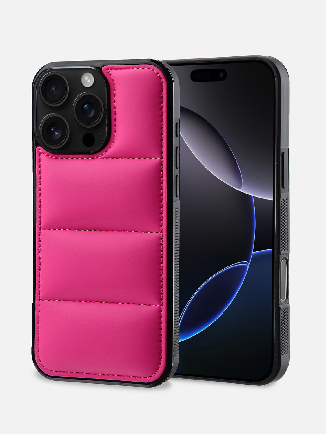 Puffer Case 2.0 - iPhone 16 Pro (Hot Pink)