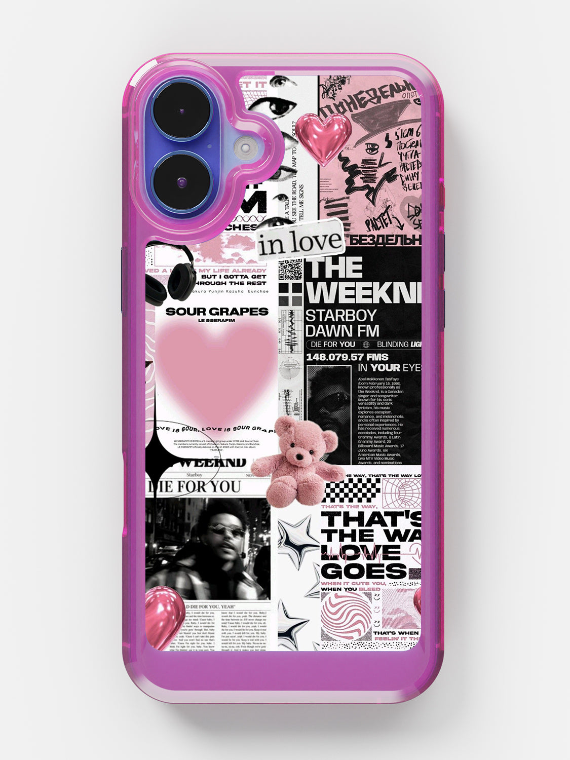 Starboy Clear Case - iPhone 16 Plus (Pink)