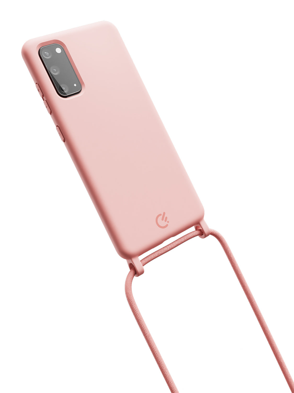 Silicon Crossbody Sling Case - Galaxy S20 FE (Peachy Pink - Rope)