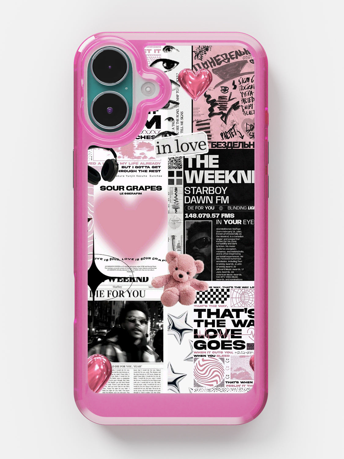 Starboy Clear Case - iPhone 16 Plus (Pink)