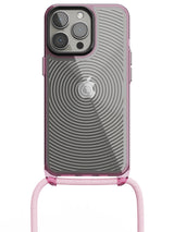 Clear Spiral Crossbody Sling Case - iPhone 13 Pro (Clear - Pink)
