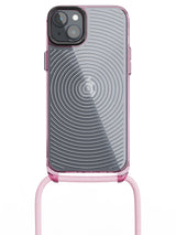 Clear Spiral Crossbody Sling Case - iPhone 14 Plus (Clear - Pink)