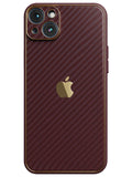 Carbon Leather Chrome Case for iPhone 15 Plus