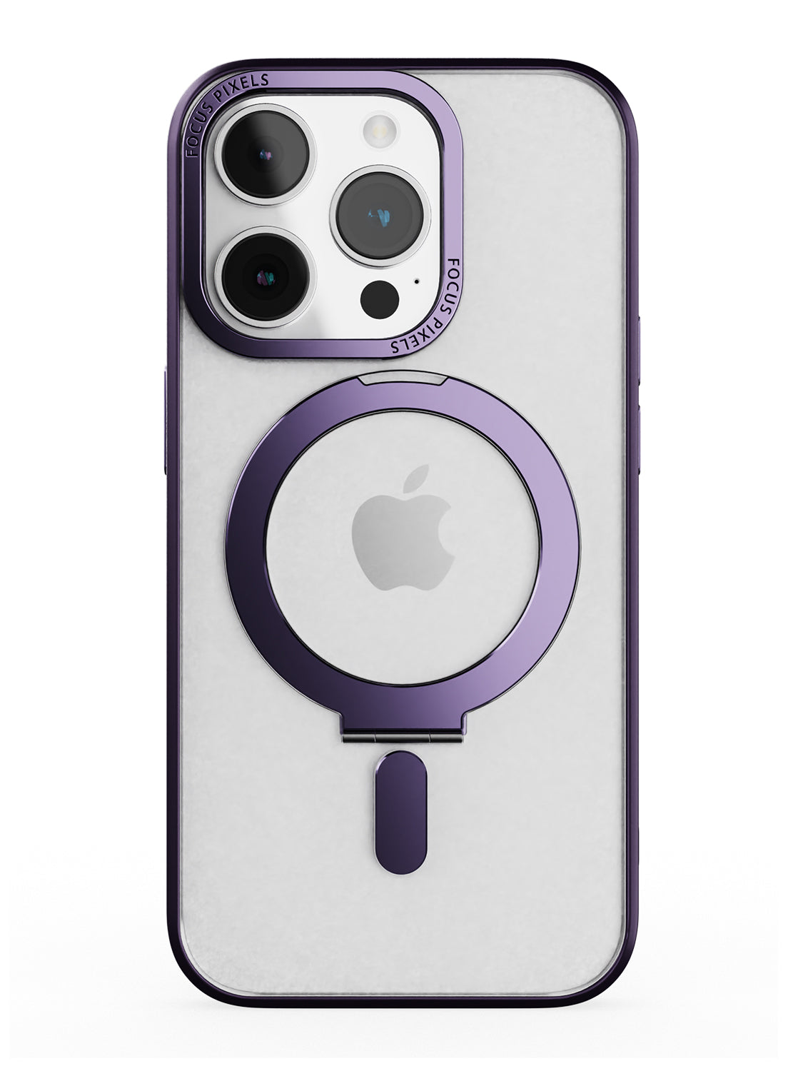 Clear Magsafe FlexiStand® Case - iPhone 14 Pro (Clear - Purple)