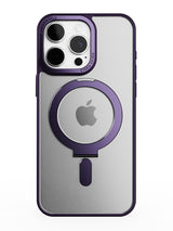Clear Magsafe FlexiStand® Case - iPhone 15 Pro Max (Clear - Purple)