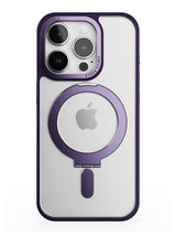 Clear Magsafe FlexiStand® Case - iPhone 15 Pro (Clear - Purple)