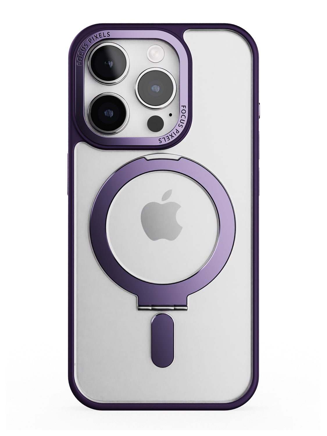 Clear Magsafe FlexiStand® Case - iPhone 15 Pro (Clear - Purple)