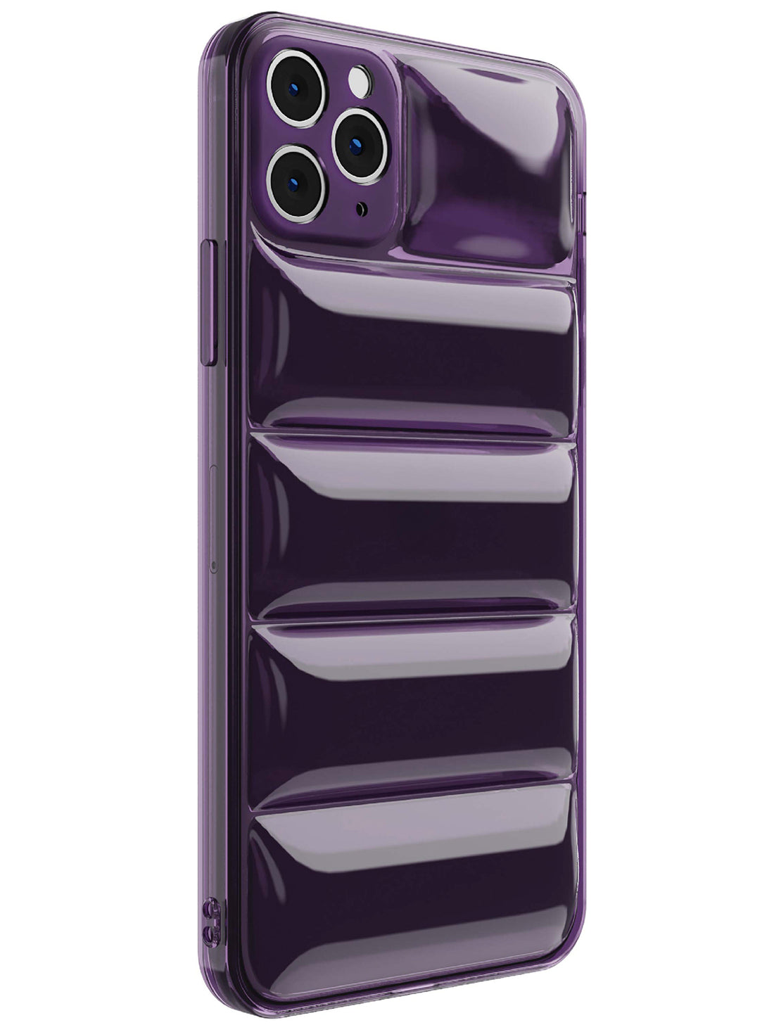 Clear Puffer Case - iPhone 11 Pro Max (Purple - Clear)