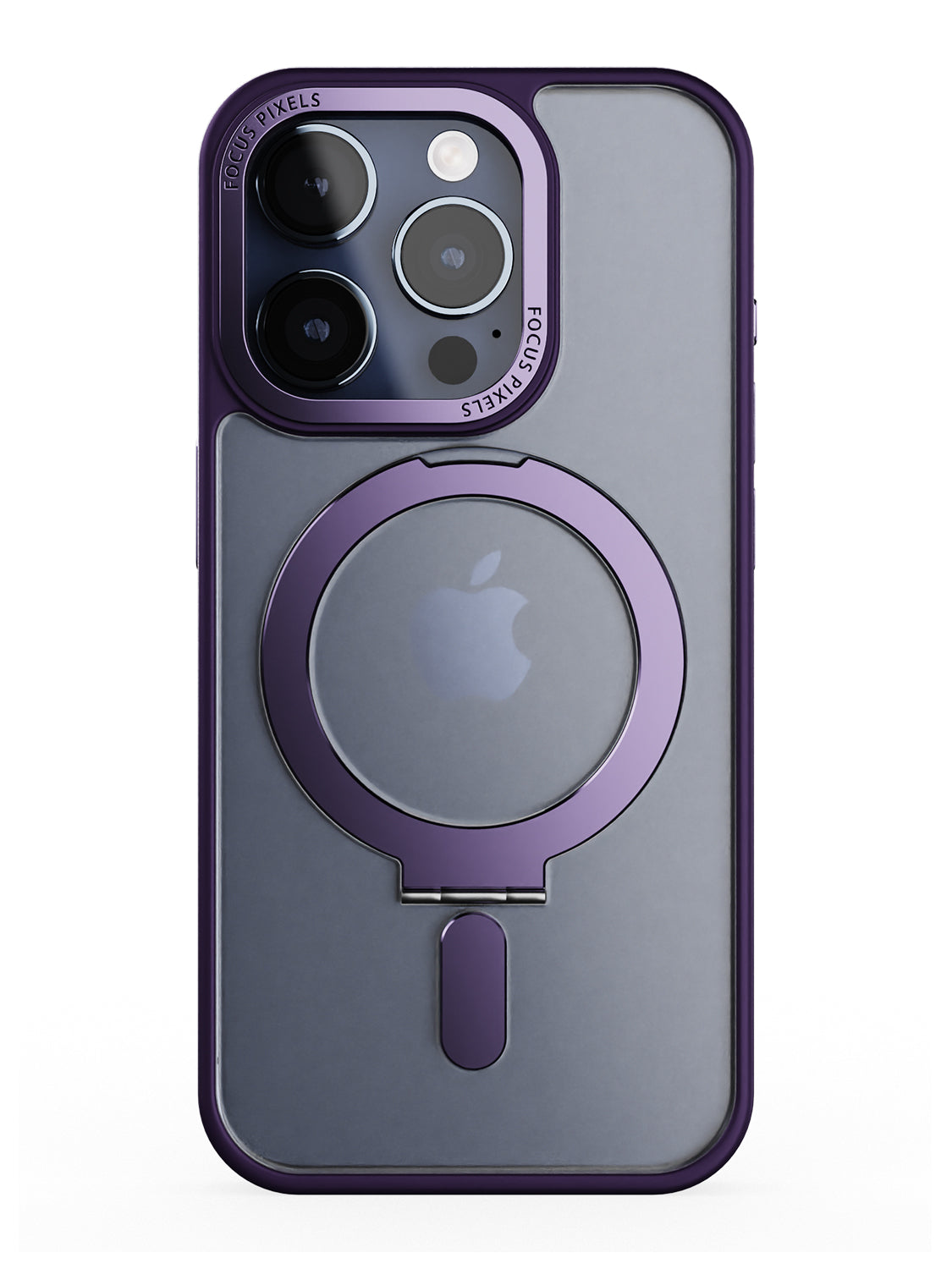 Clear Magsafe FlexiStand® Case - iPhone 15 Pro (Clear - Purple)