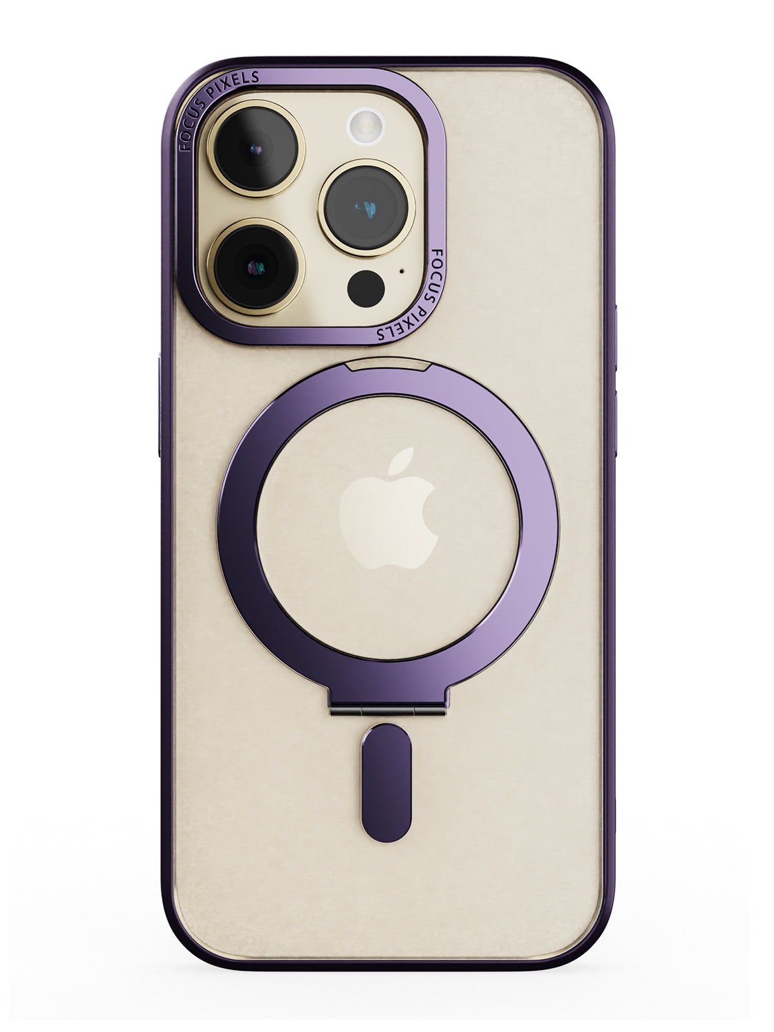 Clear Magsafe FlexiStand® Case - iPhone 14 Pro (Clear - Purple)