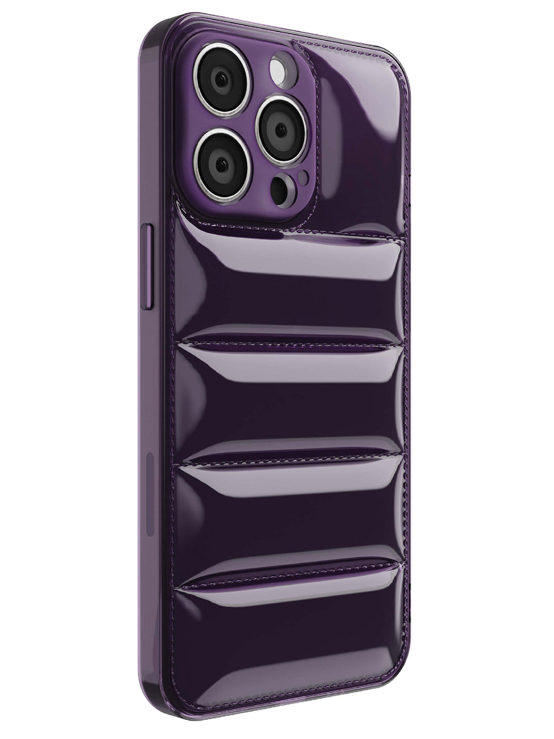 Clear Puffer Case - iPhone 13 Pro (Purple - Clear)