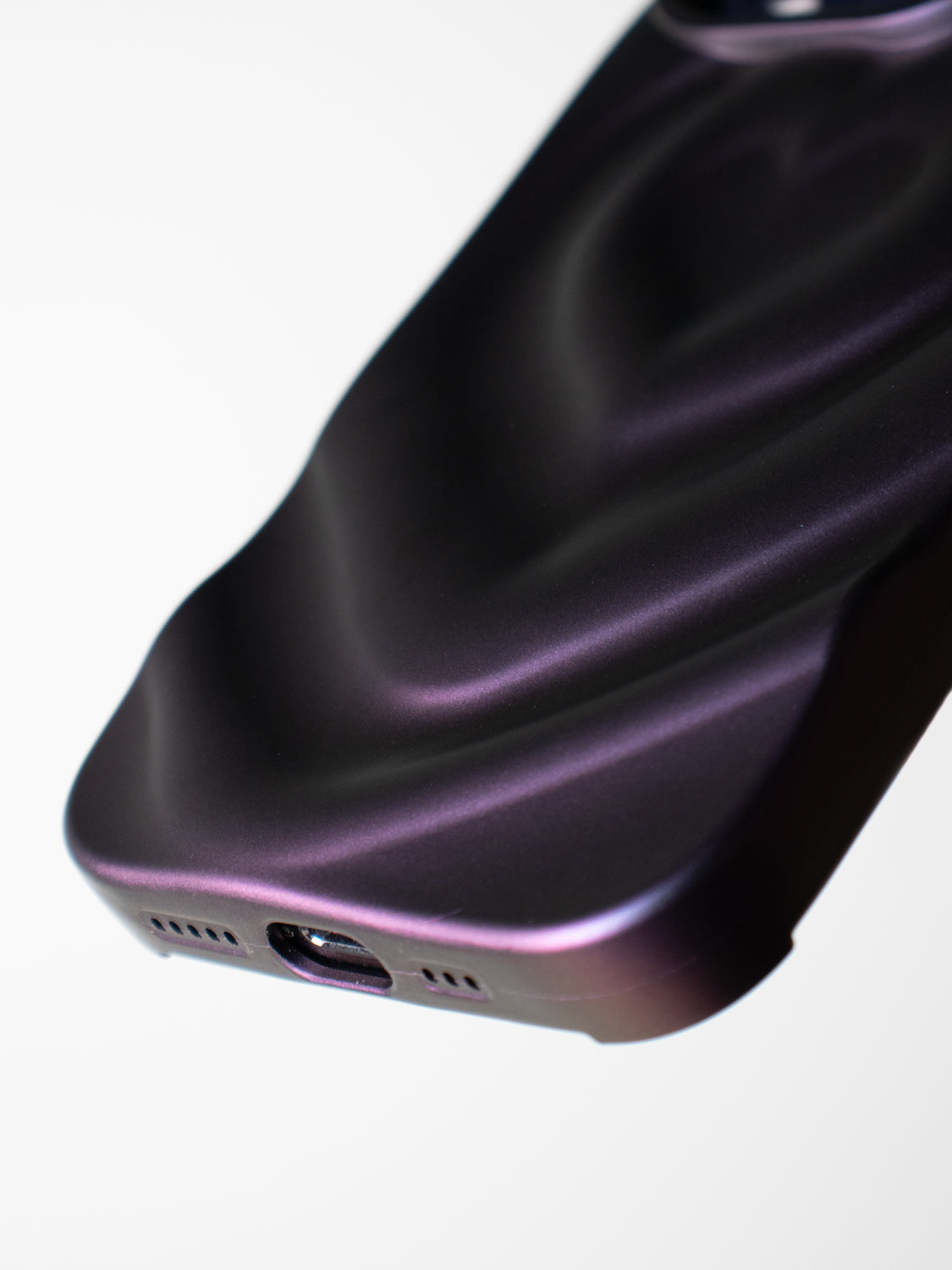 3D Heart Ripple Flexible Case - iPhone 11 (Shimmering Purple)