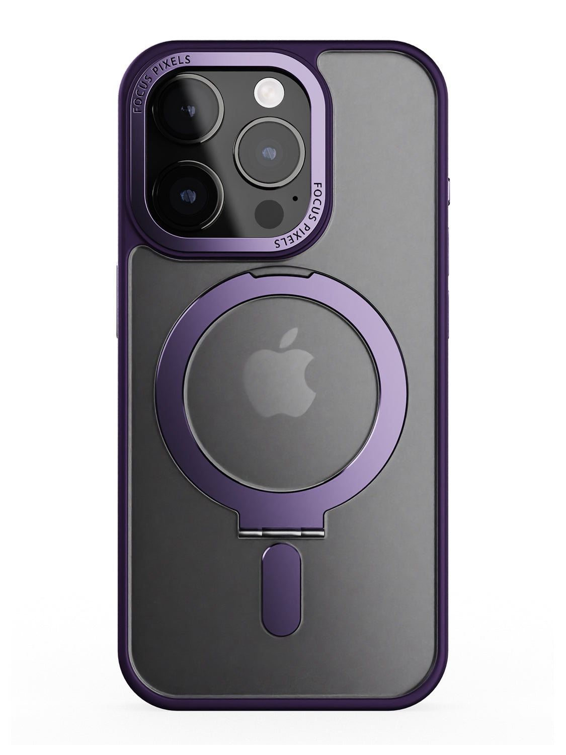 Clear Magsafe FlexiStand® Case - iPhone 15 Pro (Clear - Purple)