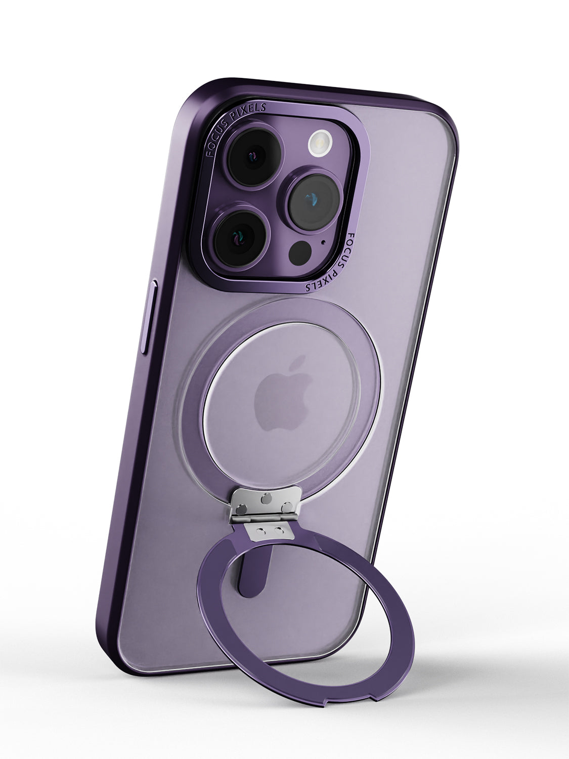 Clear Magsafe FlexiStand® Case - iPhone 14 Pro (Clear - Purple)