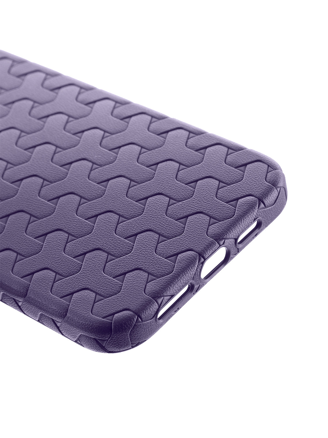 Interlock Weave Slim TPU Case - iPhone 15 Plus (Purple)