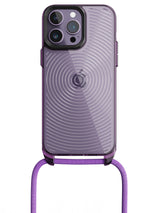 Clear Spiral Crossbody Sling Case - iPhone 14 Pro Max (Clear - Purple)