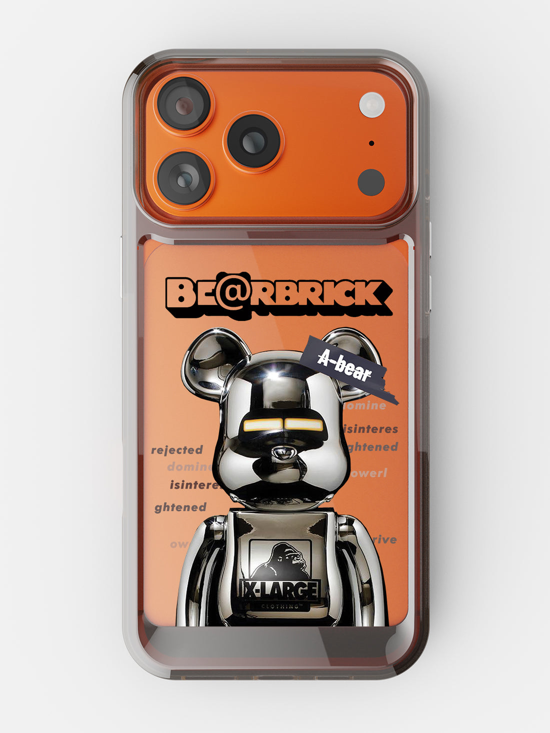 Bearbricks Clear Case - iPhone 17 Pro Max (Silver)