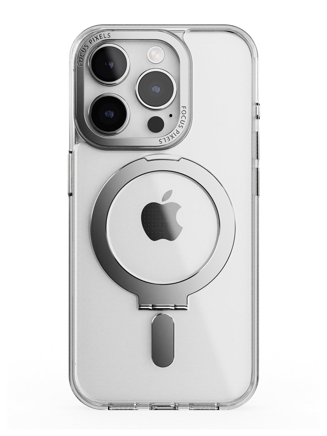 Clear Magsafe FlexiStand® Case - iPhone 15 Pro (Clear - Silver)