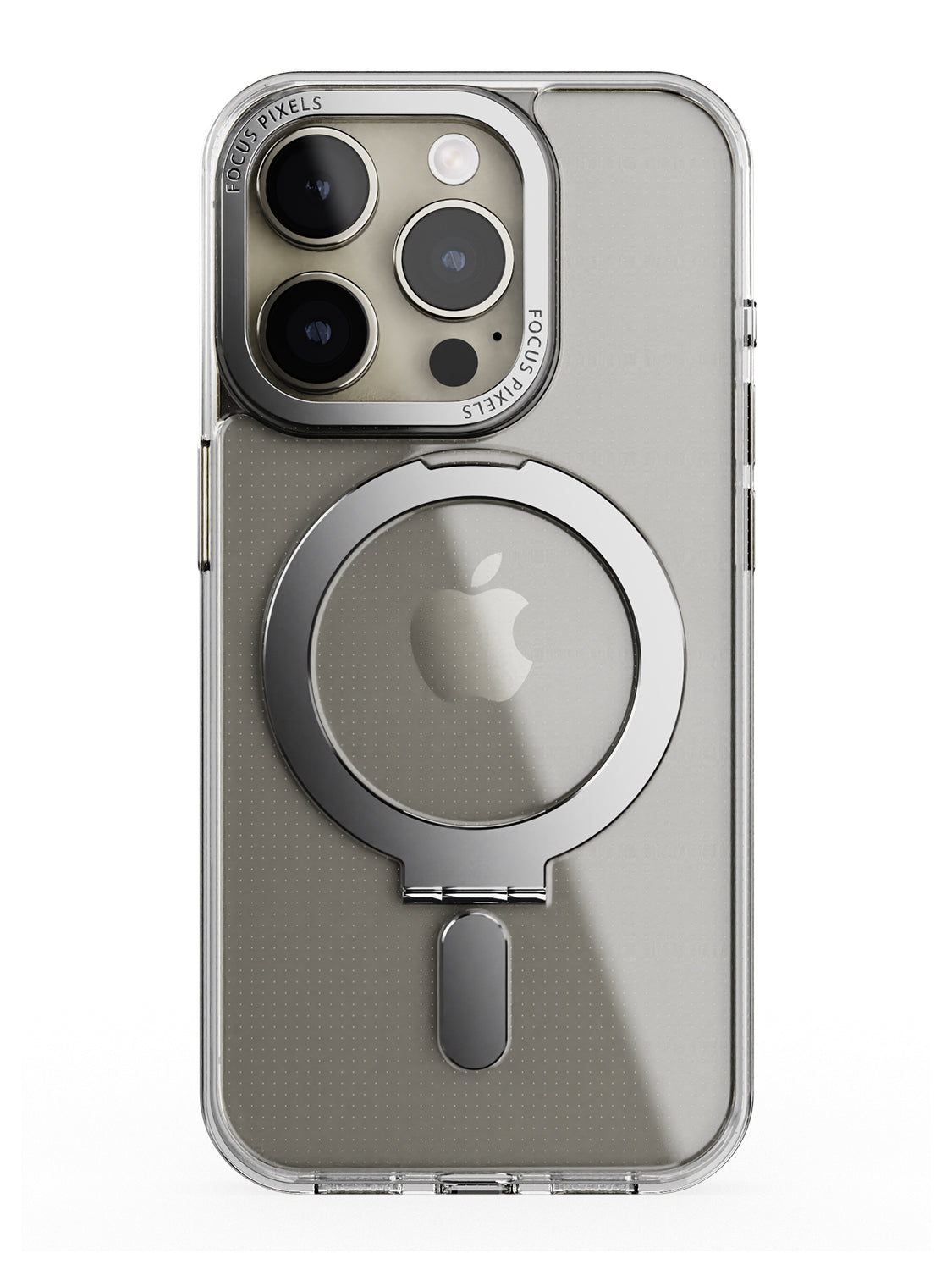 Clear Magsafe FlexiStand® Case - iPhone 15 Pro (Clear - Silver)