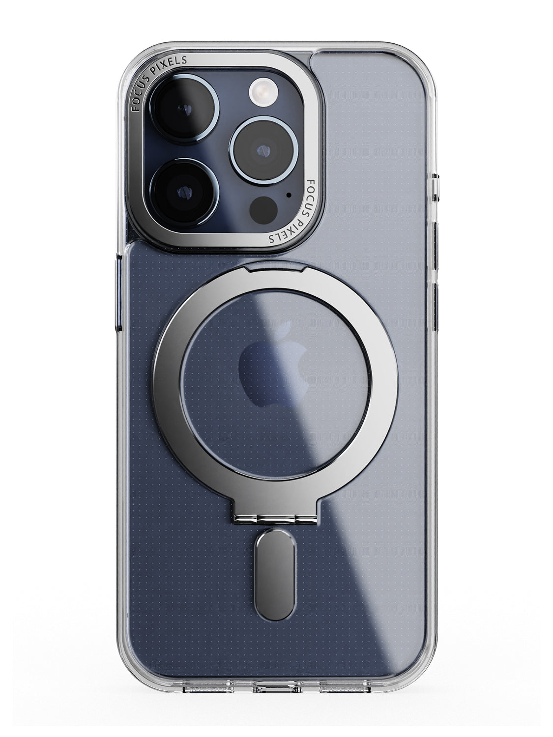 Clear Magsafe FlexiStand® Case - iPhone 15 Pro (Clear - Silver)