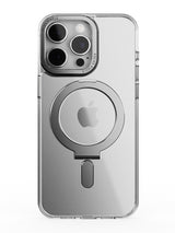 Clear Magsafe FlexiStand® Case - iPhone 15 Pro Max (Clear - Silver)