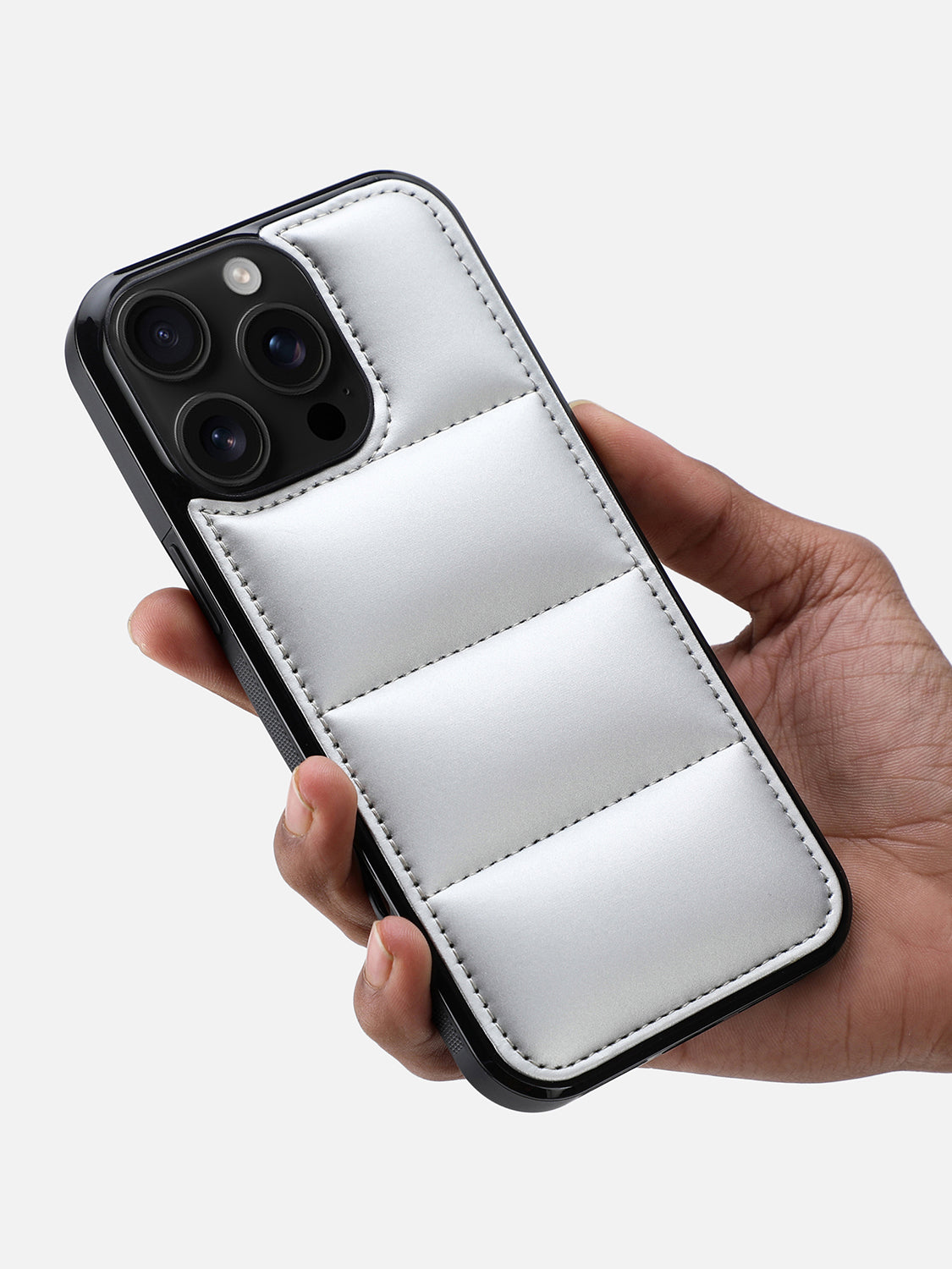 Puffer Case 2.0 - iPhone 16 Pro Max (Silver)