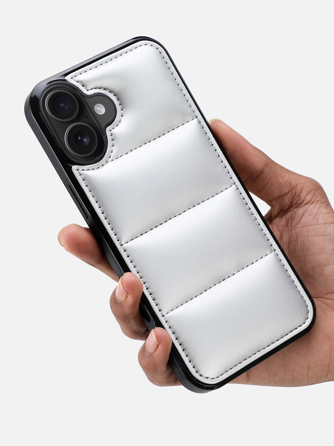 Puffer Case 2.0 - iPhone 16 (Silver)
