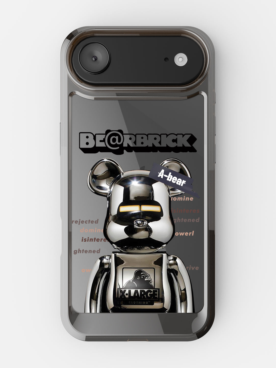 Bearbricks Clear Case - iPhone Air (Silver)