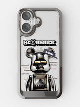Bearbricks Clear Case - iPhone 17 (Silver)