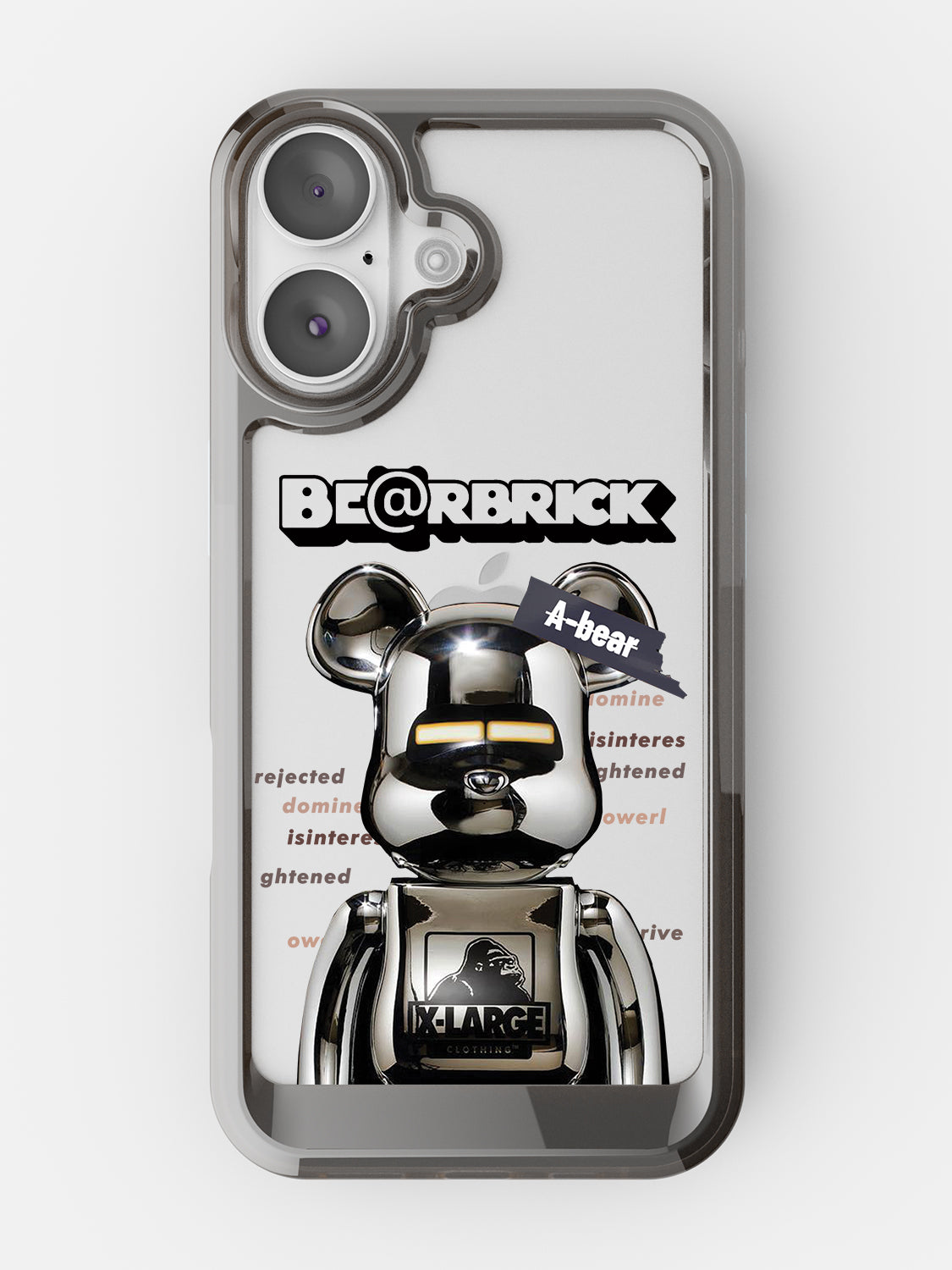 Bearbricks Clear Case - iPhone 17 (Silver)