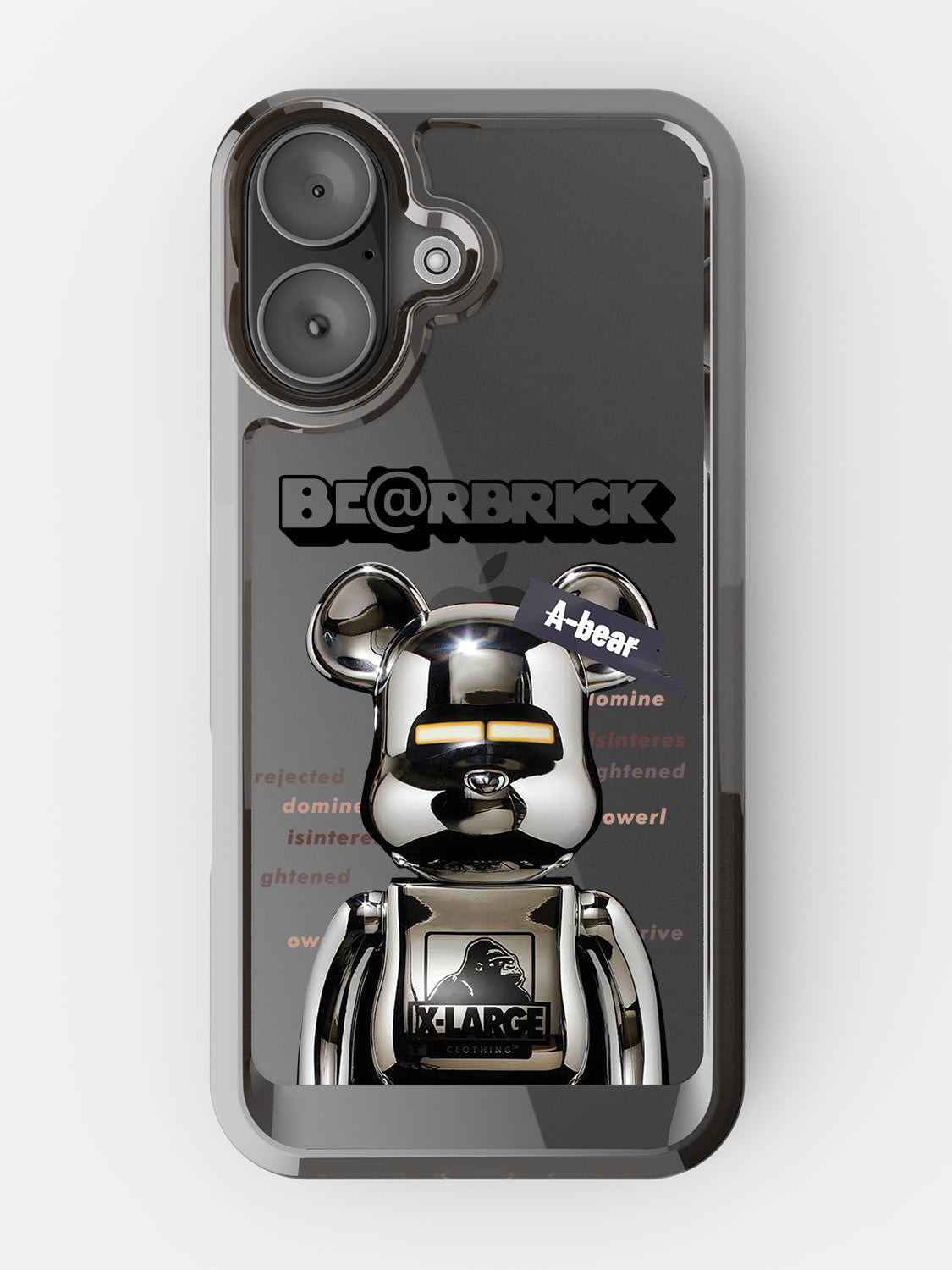 Bearbricks Clear Case - iPhone 17 (Silver)