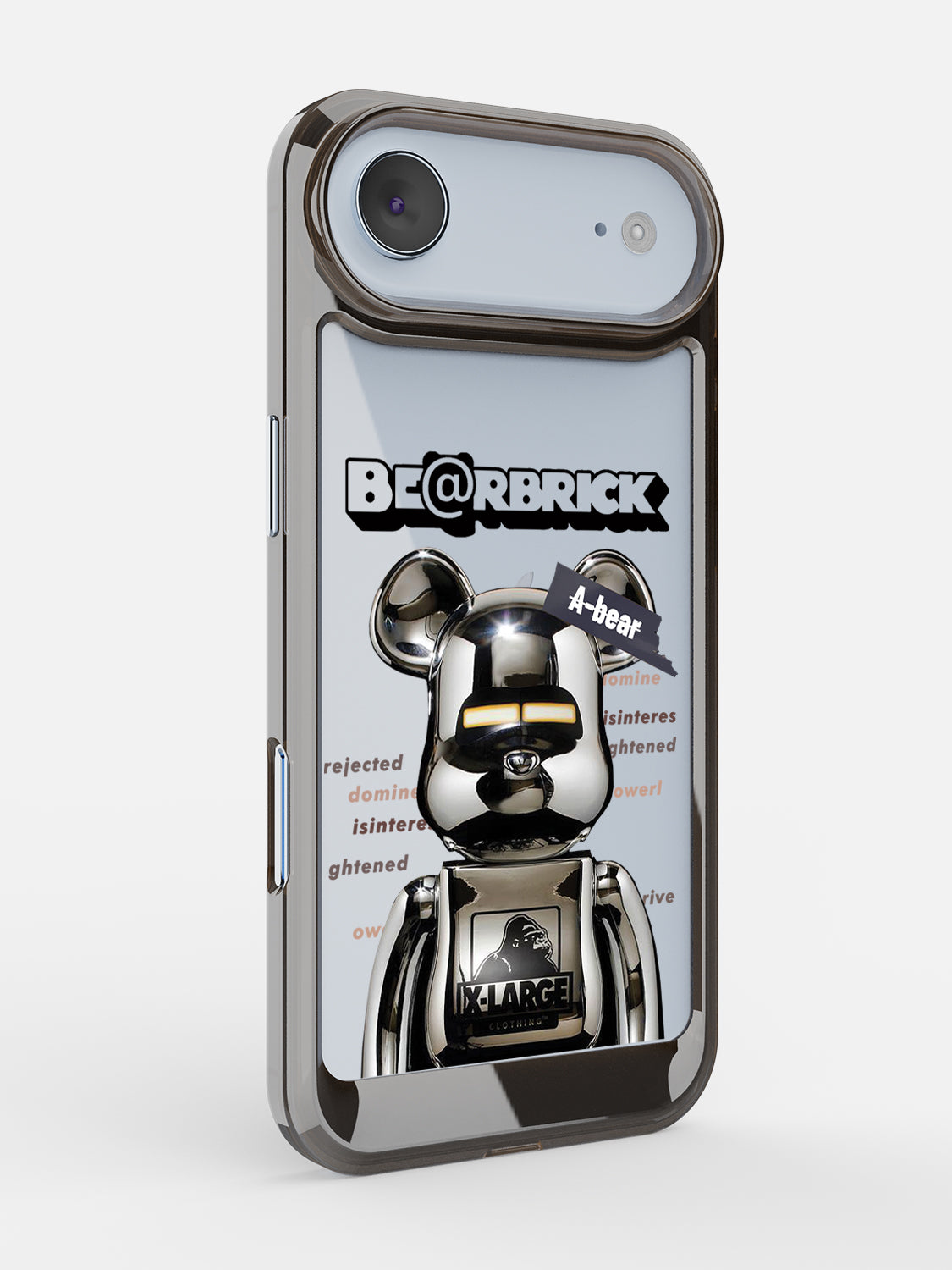 Bearbricks Clear Case - iPhone Air (Silver)